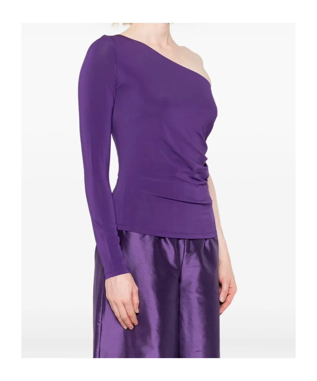 One-Shoulder Gathered Top