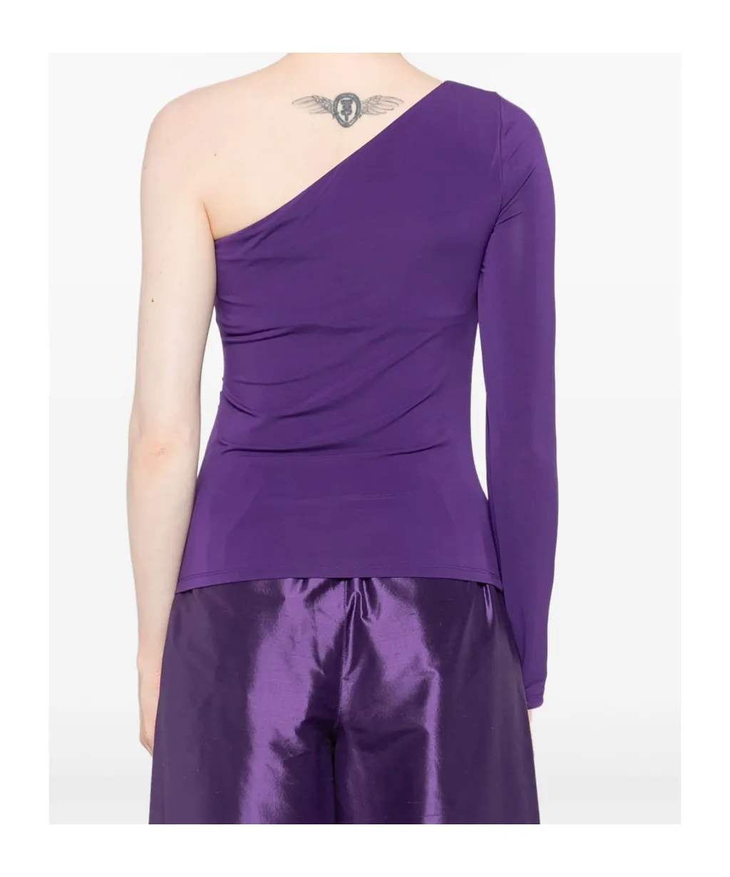 One-Shoulder Gathered Top