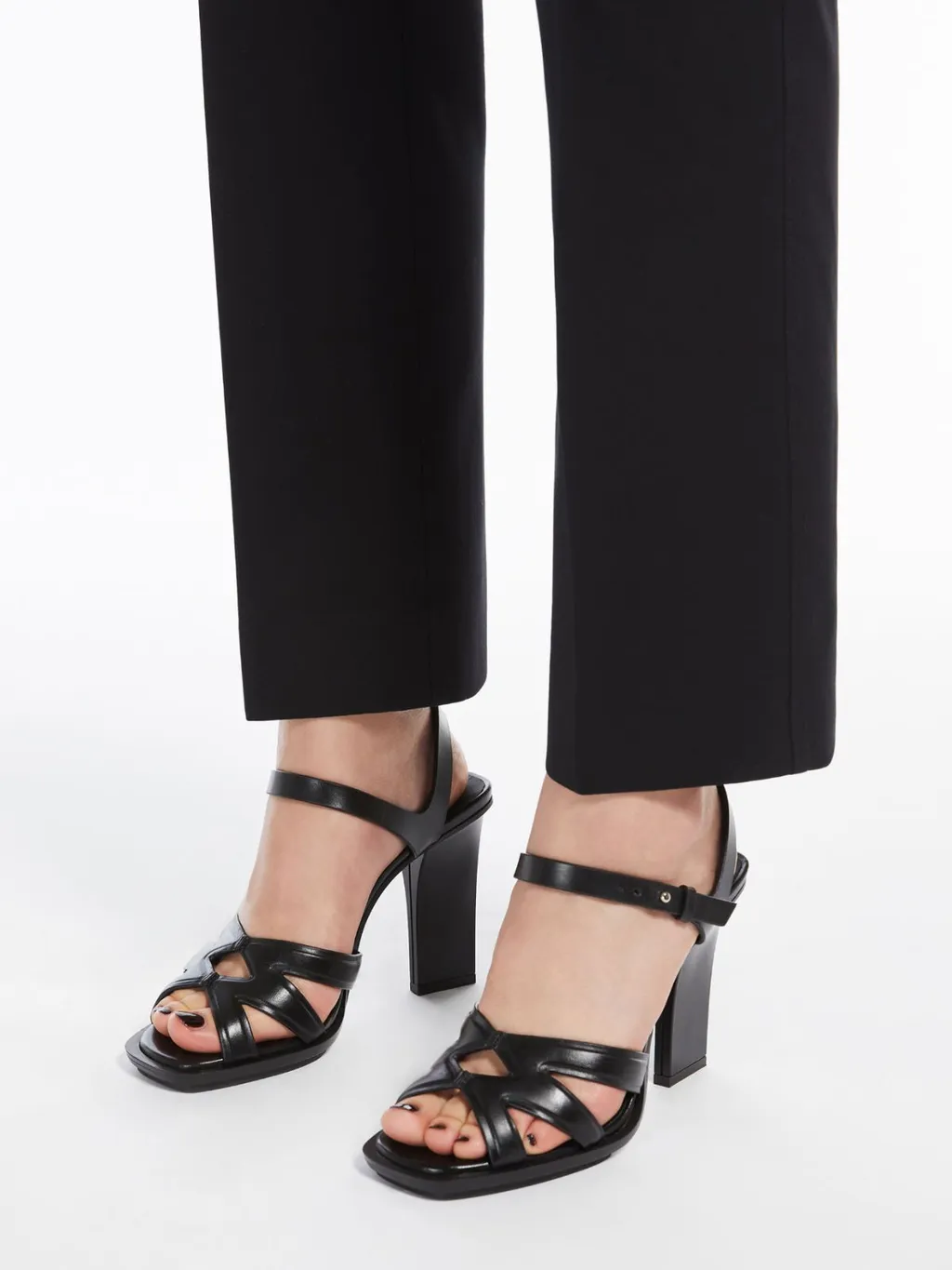 Strap Detailed Heeled Sandals