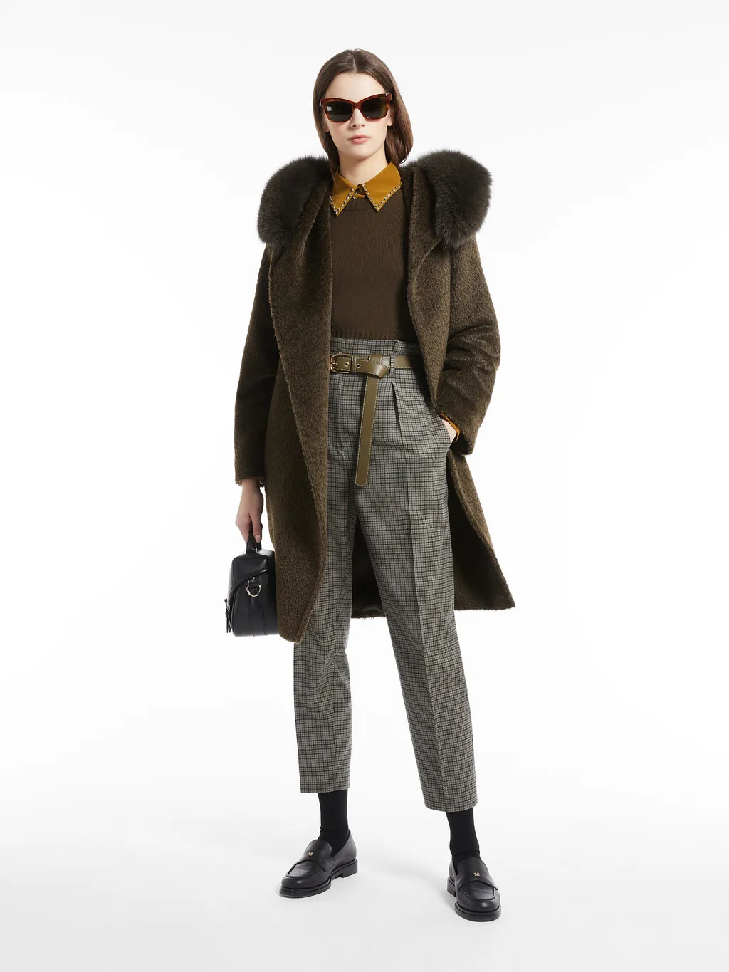 Logo Wool Casual Pants