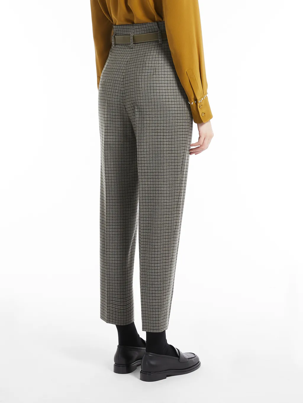 Logo Wool Casual Pants