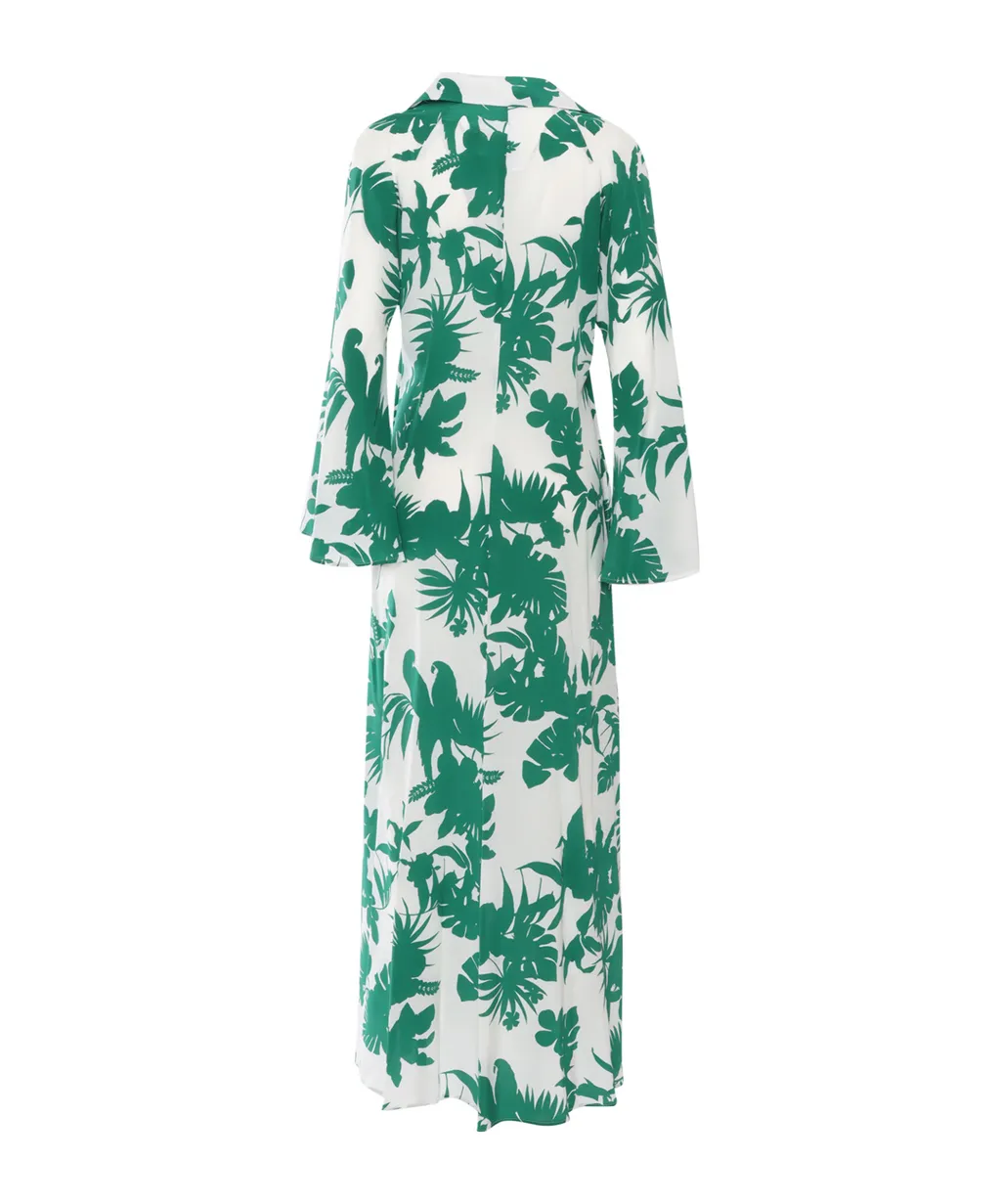 Studio Livrea All-Over Patterned Long-Sleeved Dress
