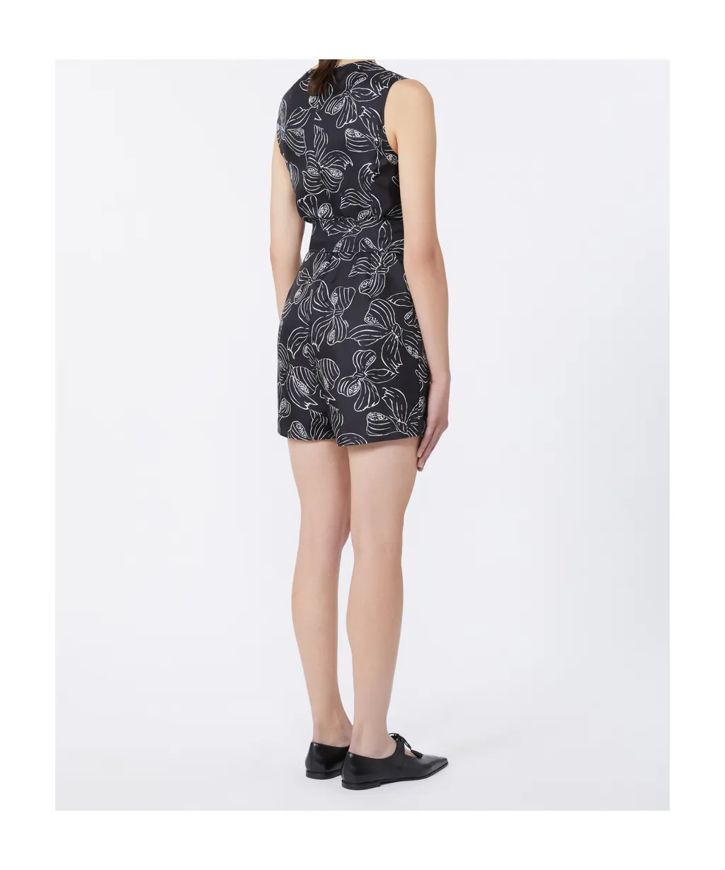 Printed Silk Playsuit