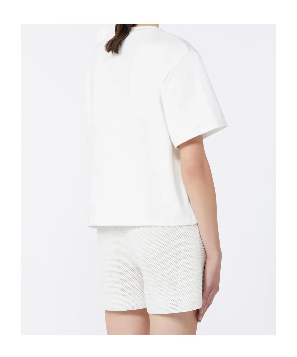Colle Bow-Detailed Crewneck Top