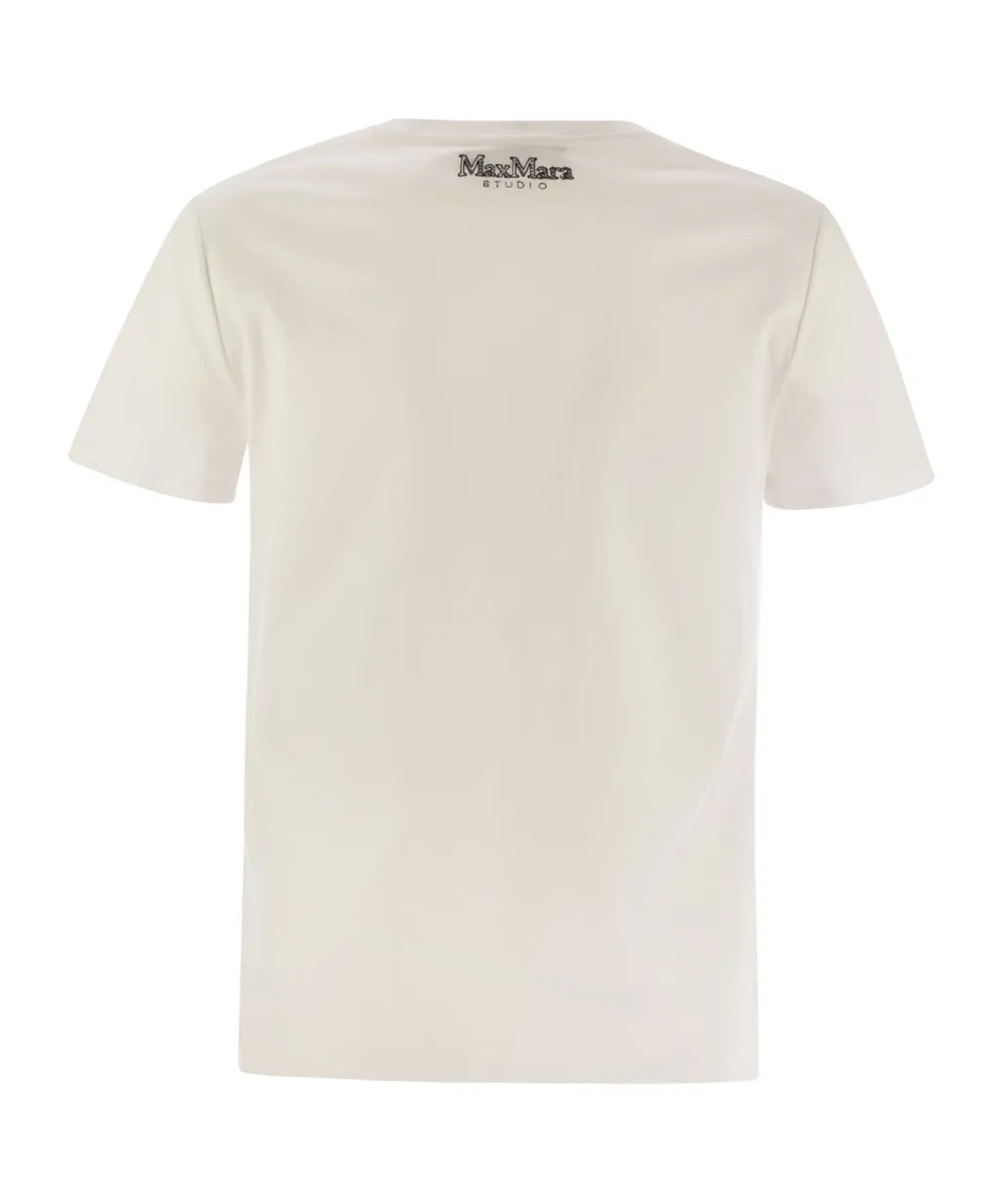 Studio Azzurro Floral Embellished T-Shirt