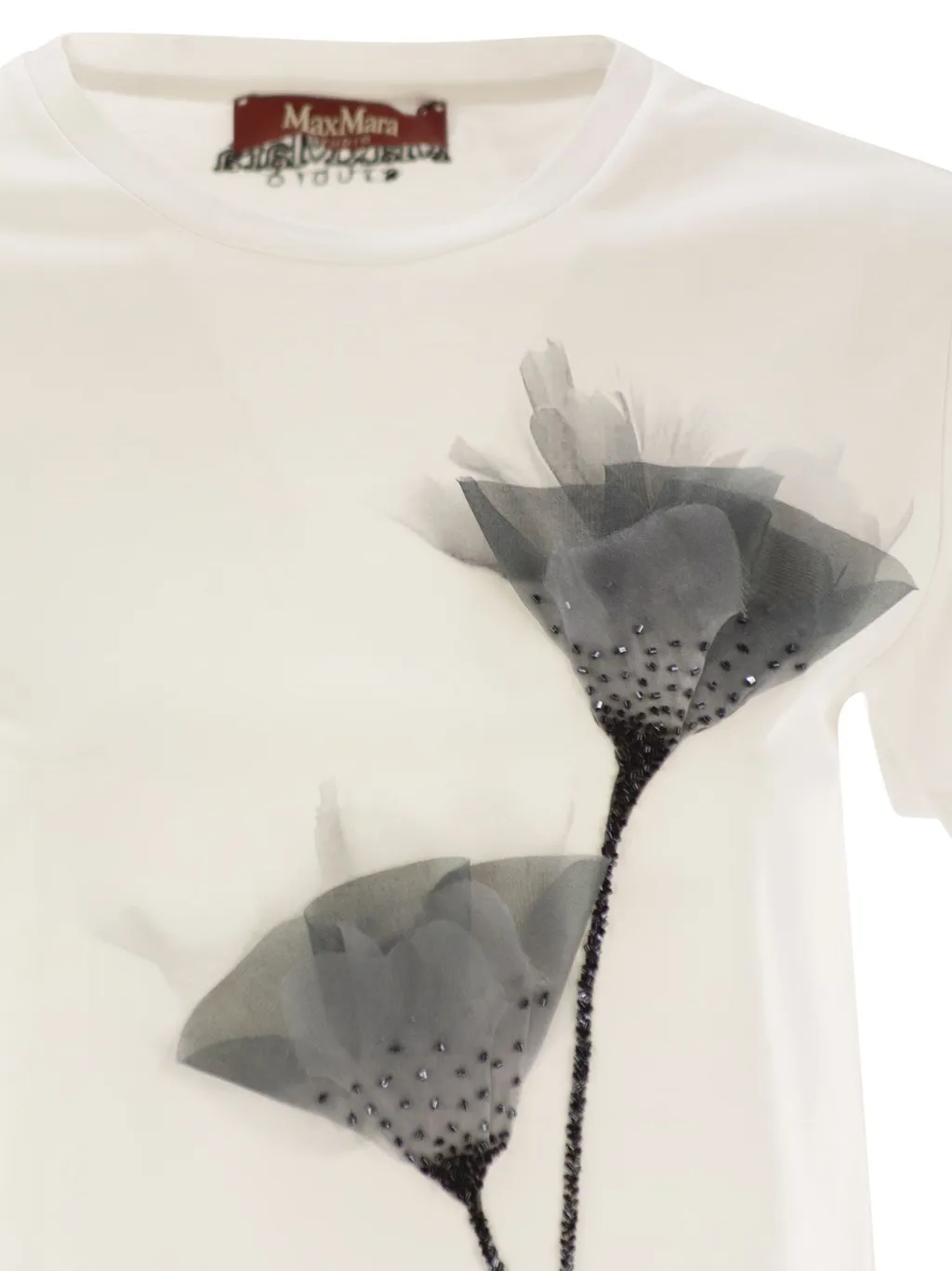 Studio Azzurro Floral Embellished T-Shirt