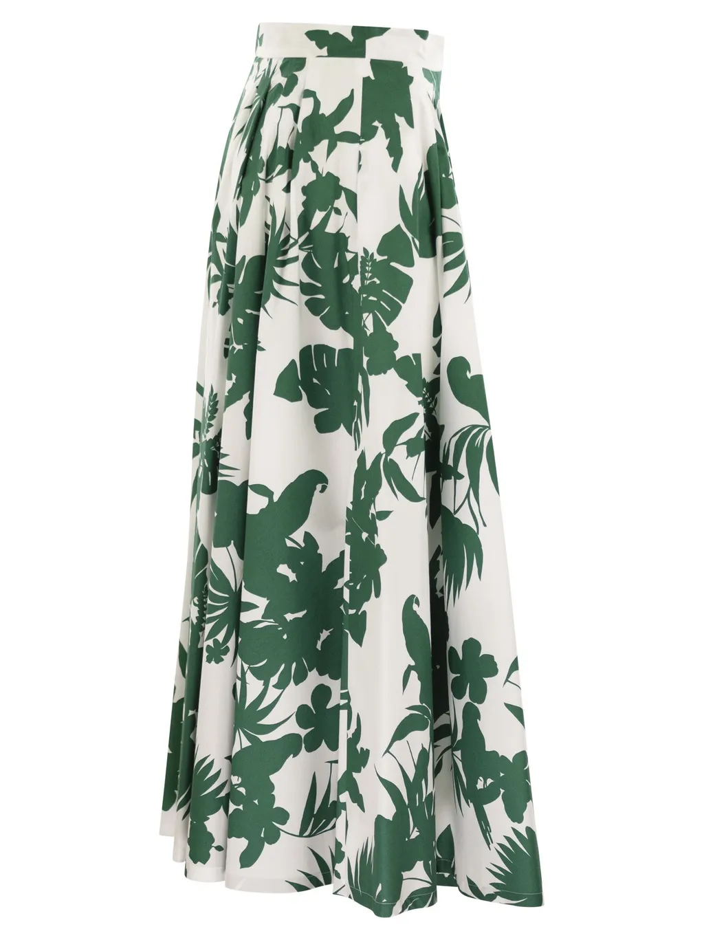 Studio Idoneo Allover Floral Printed Midi Skirt