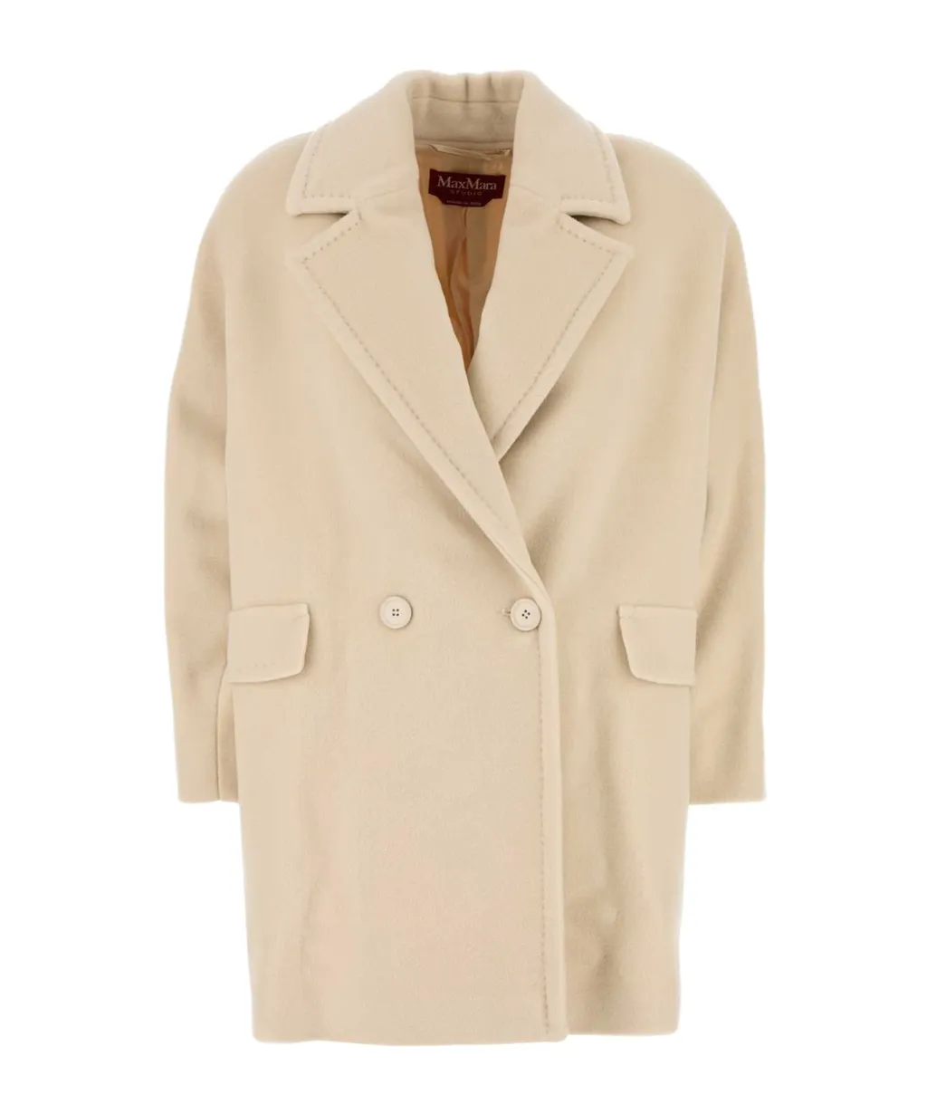 Molo Double-Breasted Long-Sleeved Coat