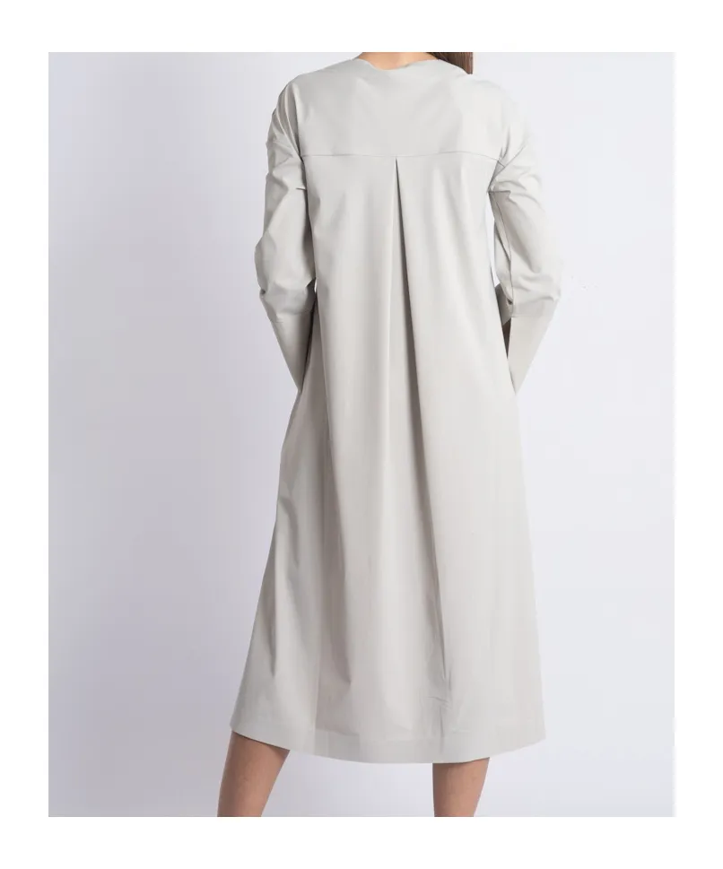 V-Neck Long-Sleeved Dress