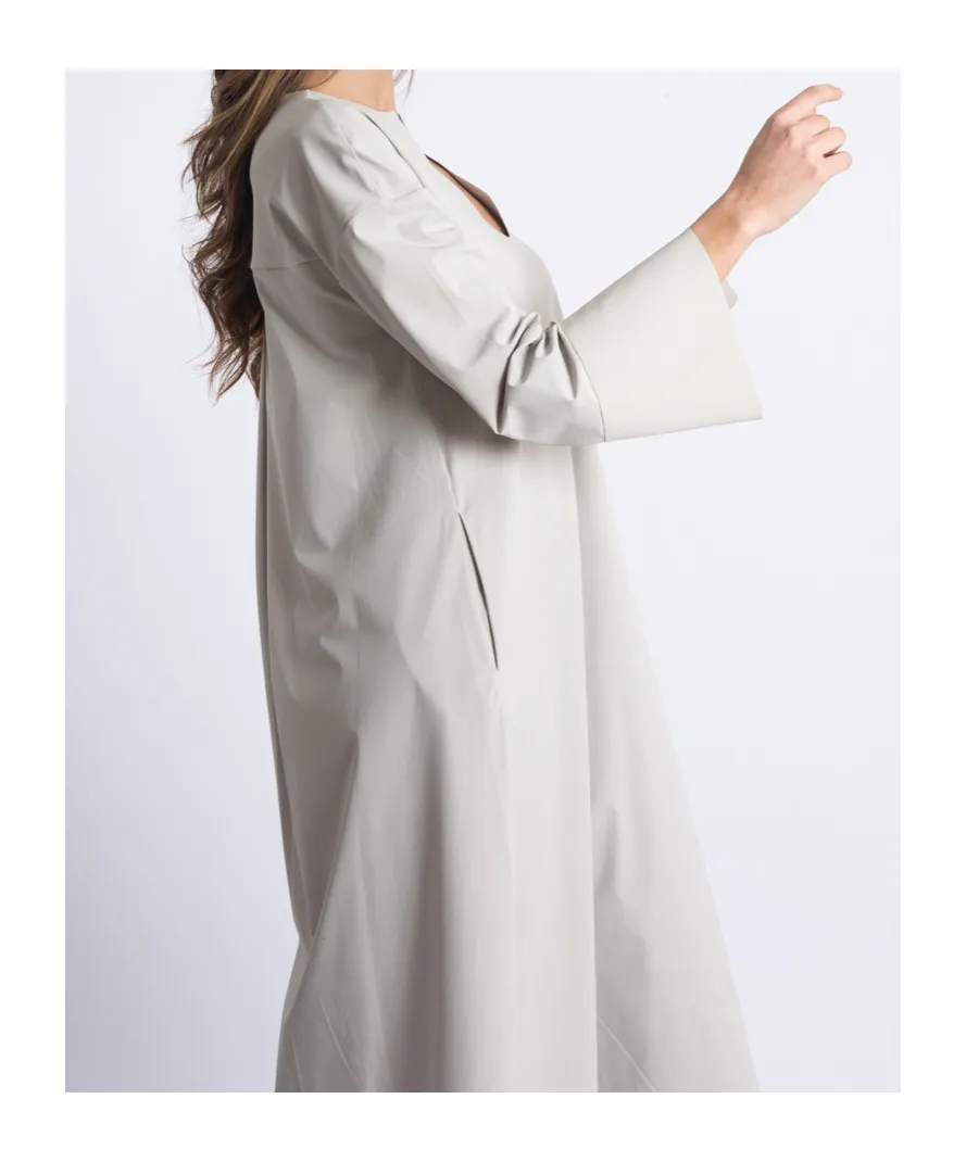 V-Neck Long-Sleeved Dress