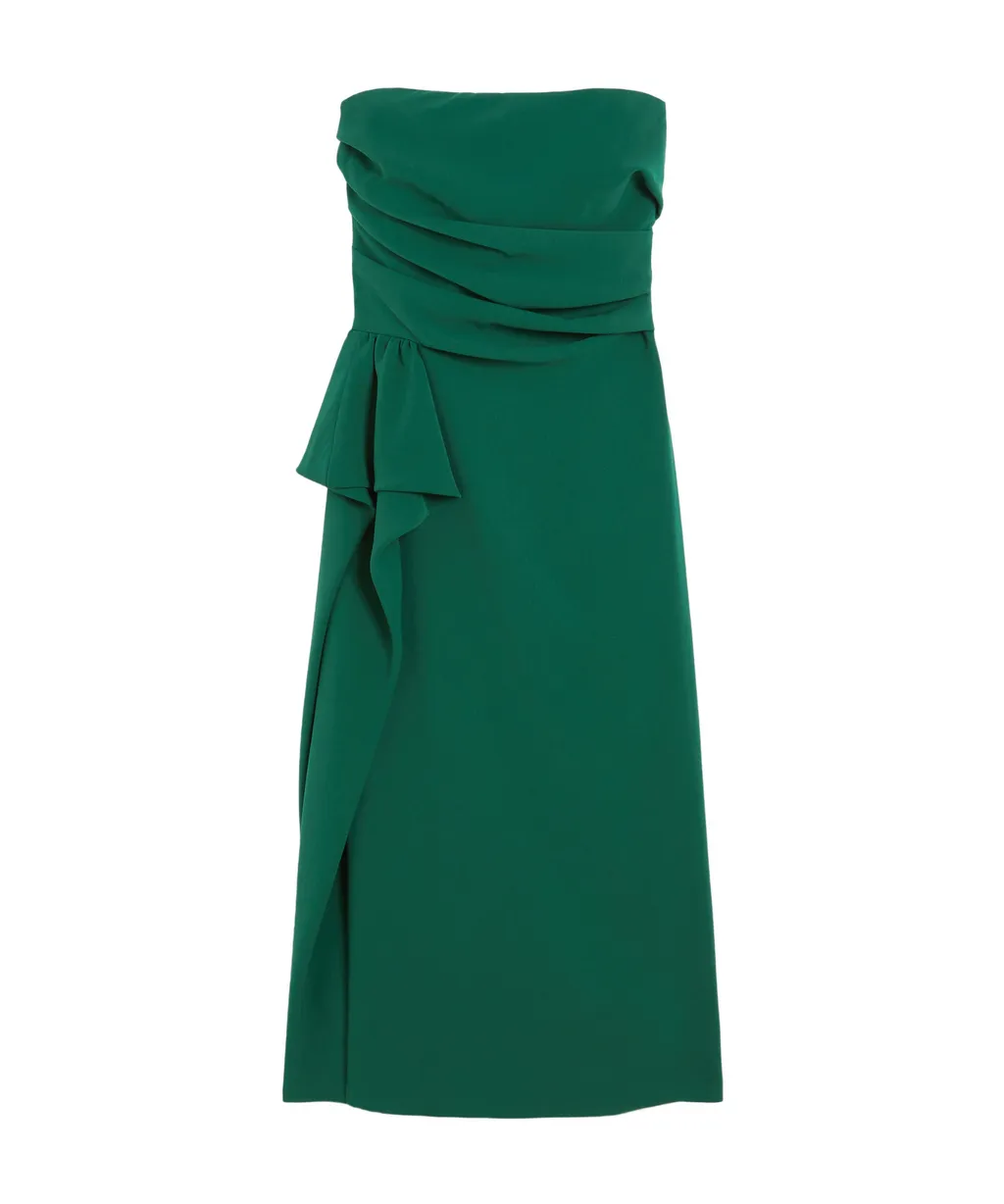Strapless Midi Dress