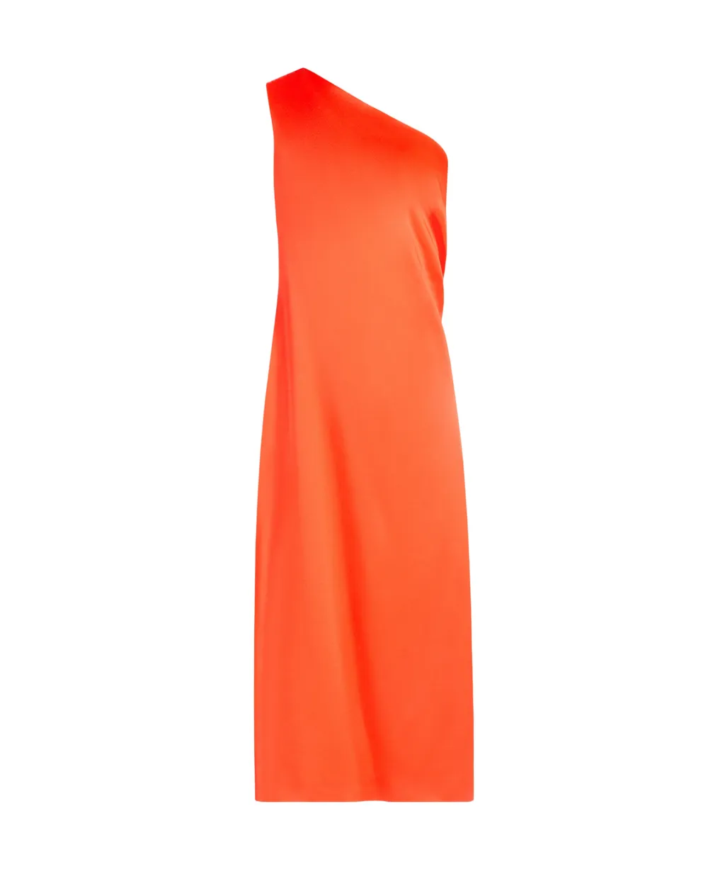 Envers Satin One-Shoulder Dress