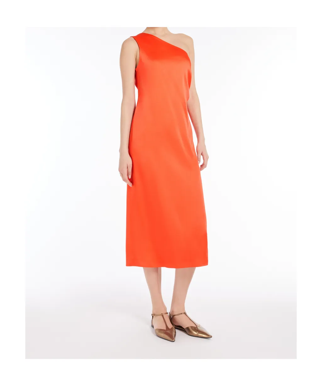 Envers Satin One-Shoulder Dress