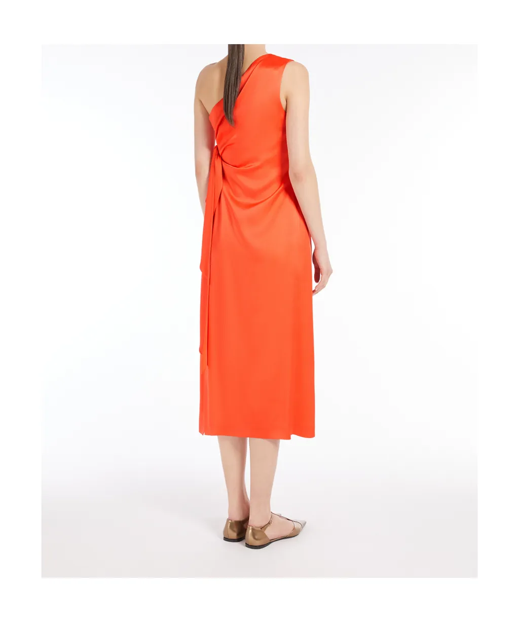 Envers Satin One-Shoulder Dress