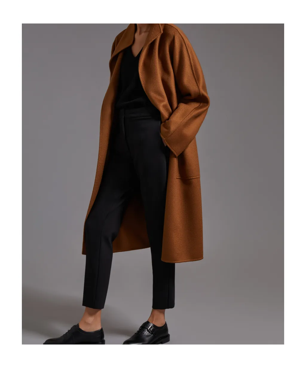 Lilia Belted Long-Sleeved Coat