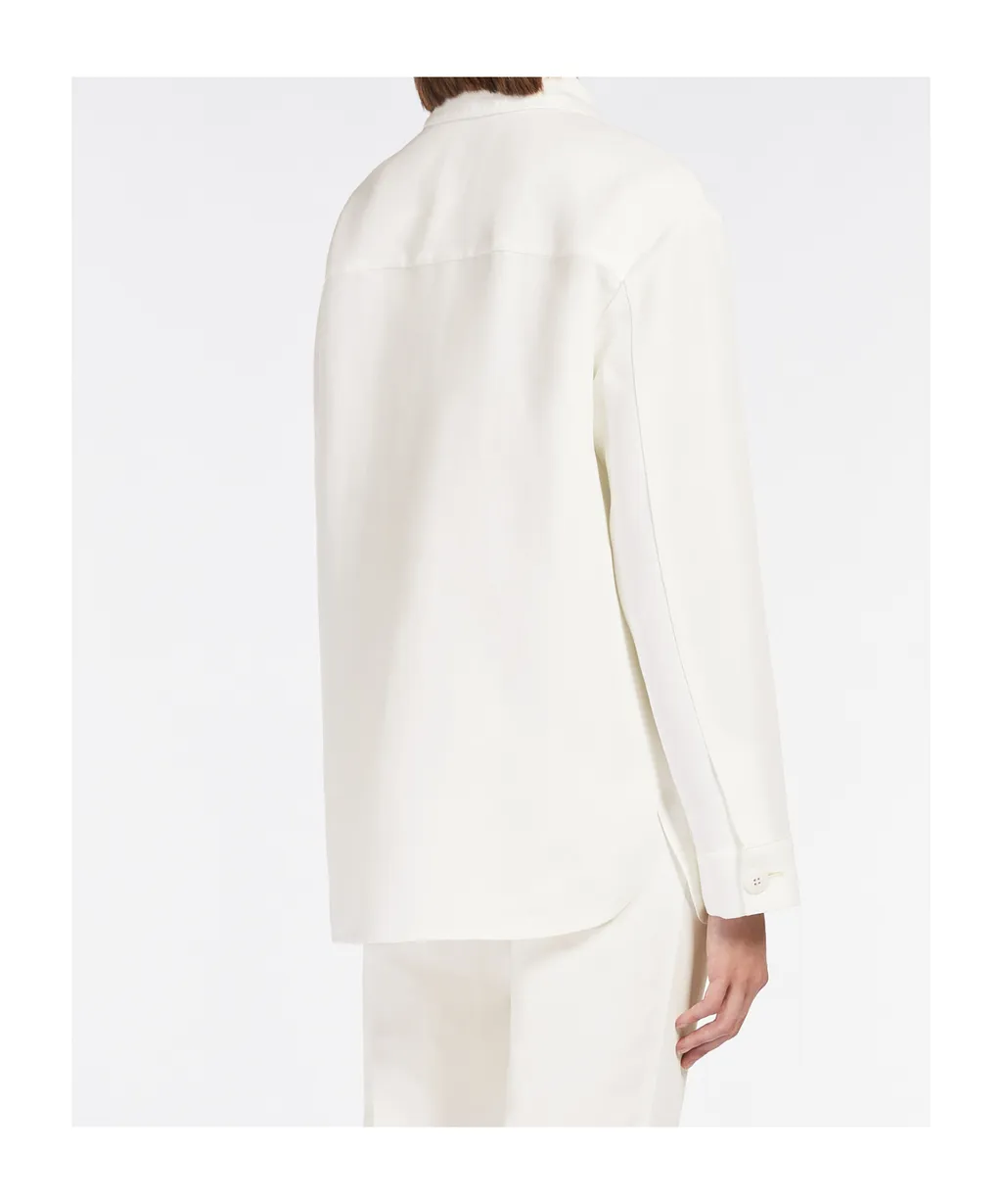 Viscose And Linen Canvas Jacket