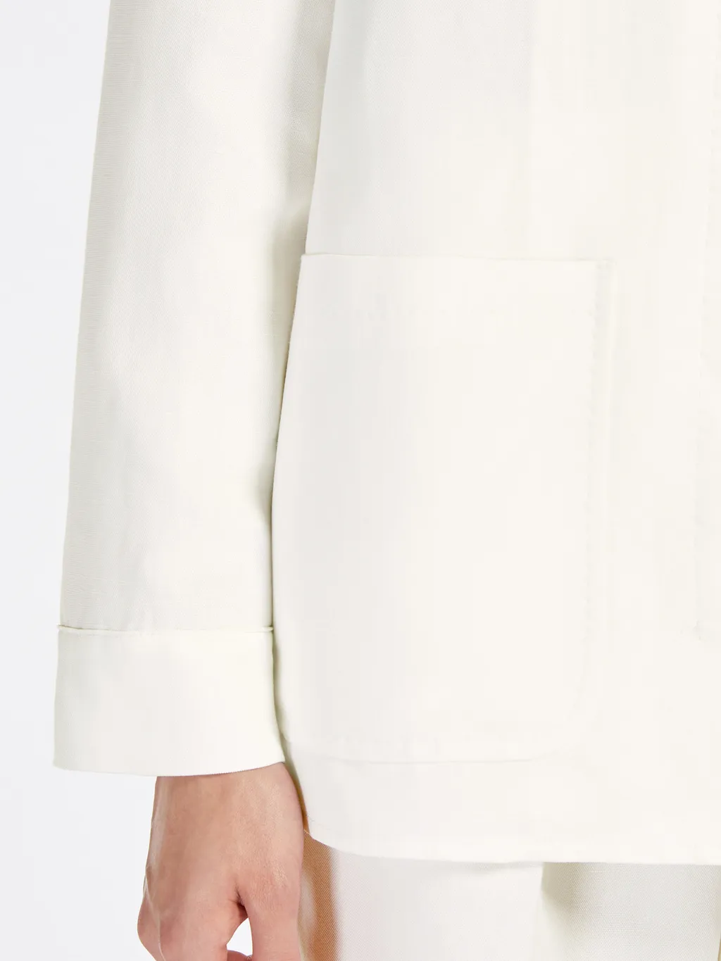 Viscose And Linen Canvas Jacket