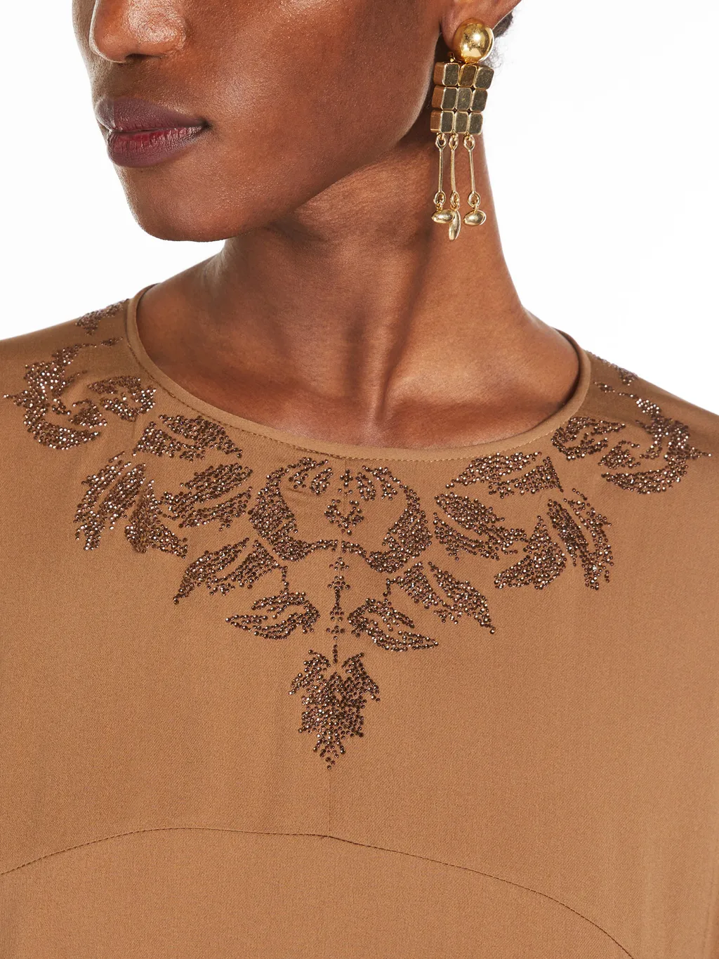 Embellished Crewneck Dress