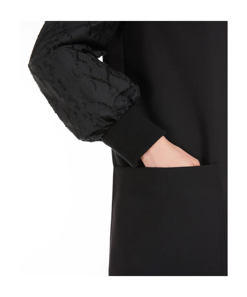 Mini-Dress In Wool And Jacquard Canvas