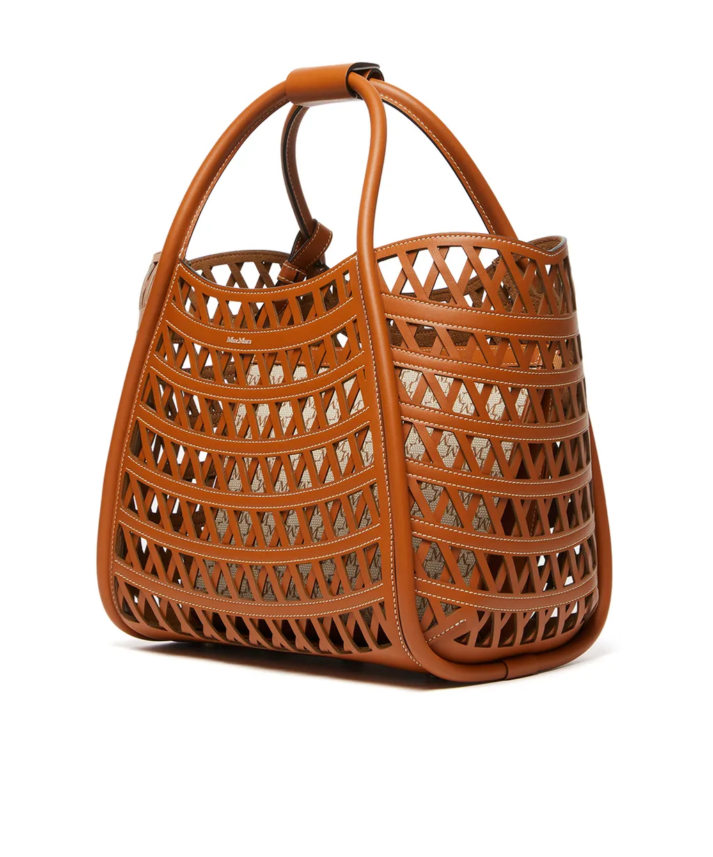 Logo Plaque Cut-Out Tote Bag