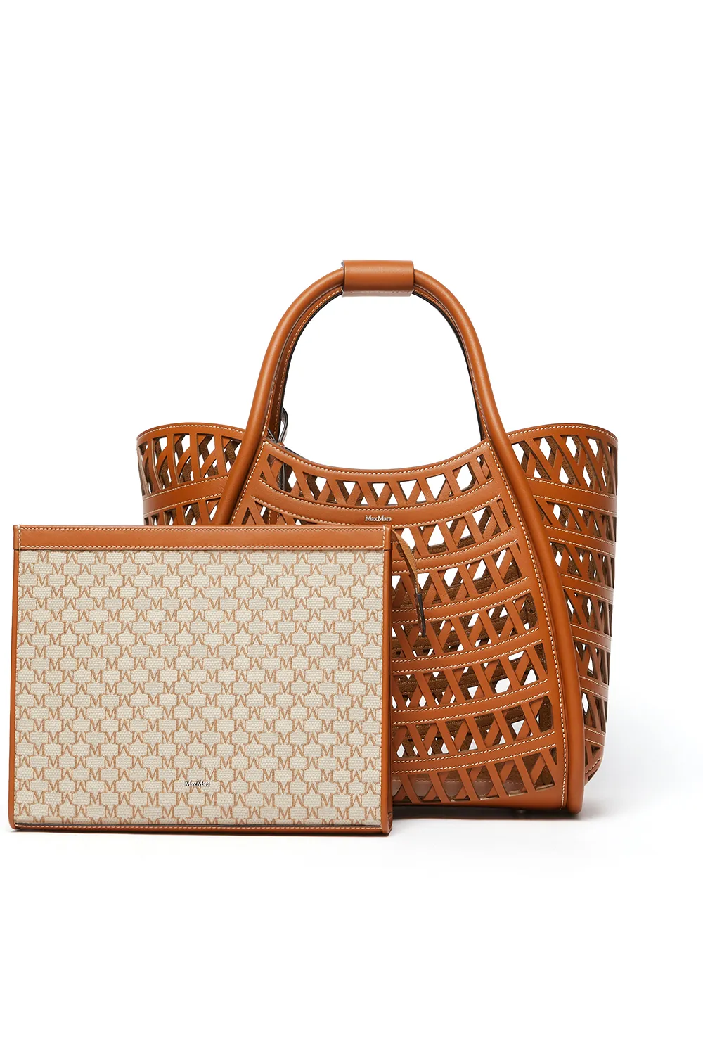Logo Plaque Cut-Out Tote Bag