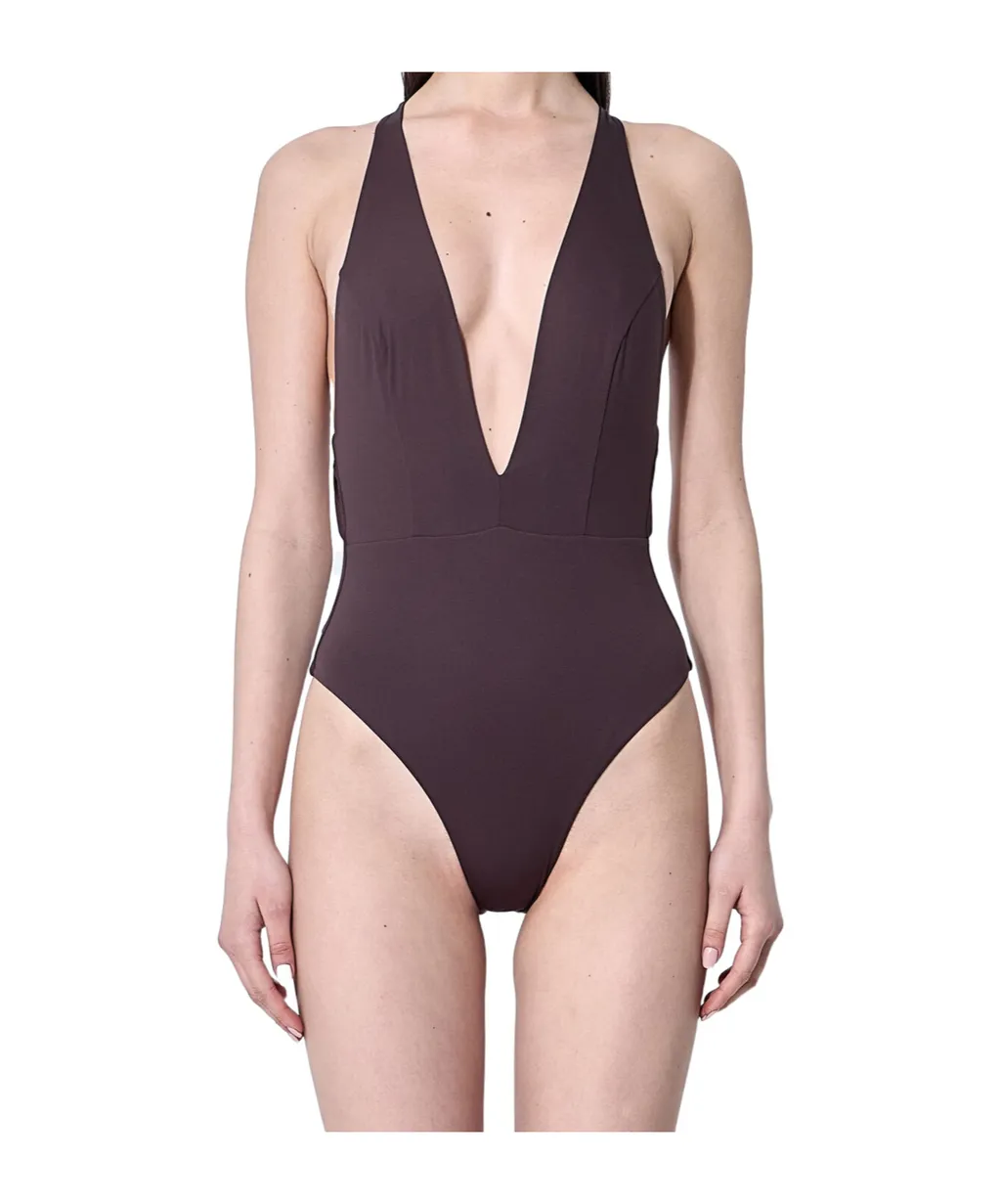 Cristel V-Neck One-Piece Swimsuit