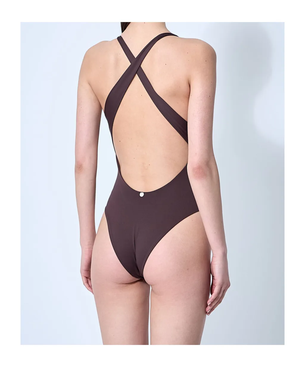 Cristel V-Neck One-Piece Swimsuit