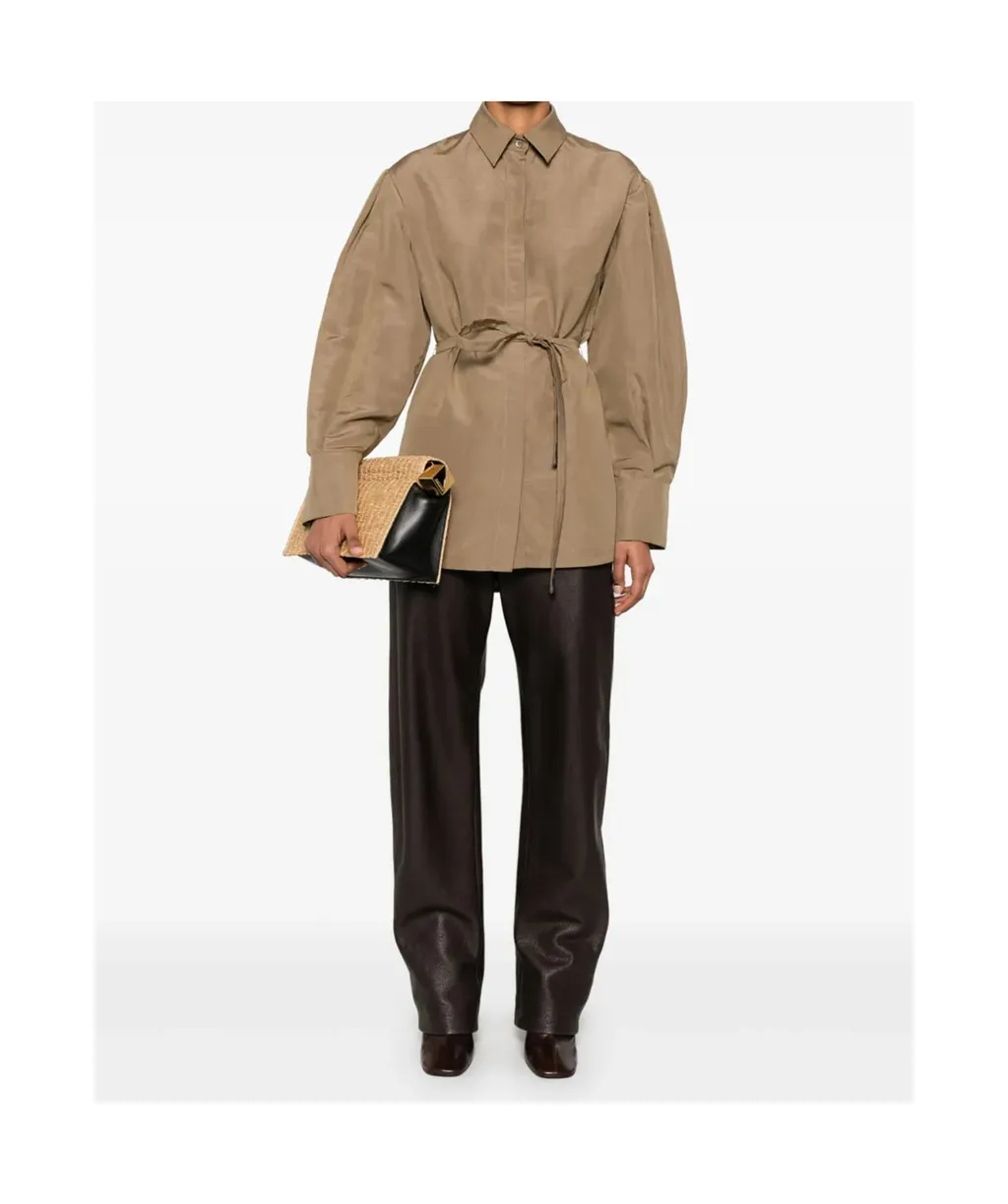 Affari Oversized Belted Shirt