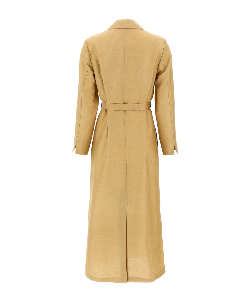 Meandro Belted Long Coat