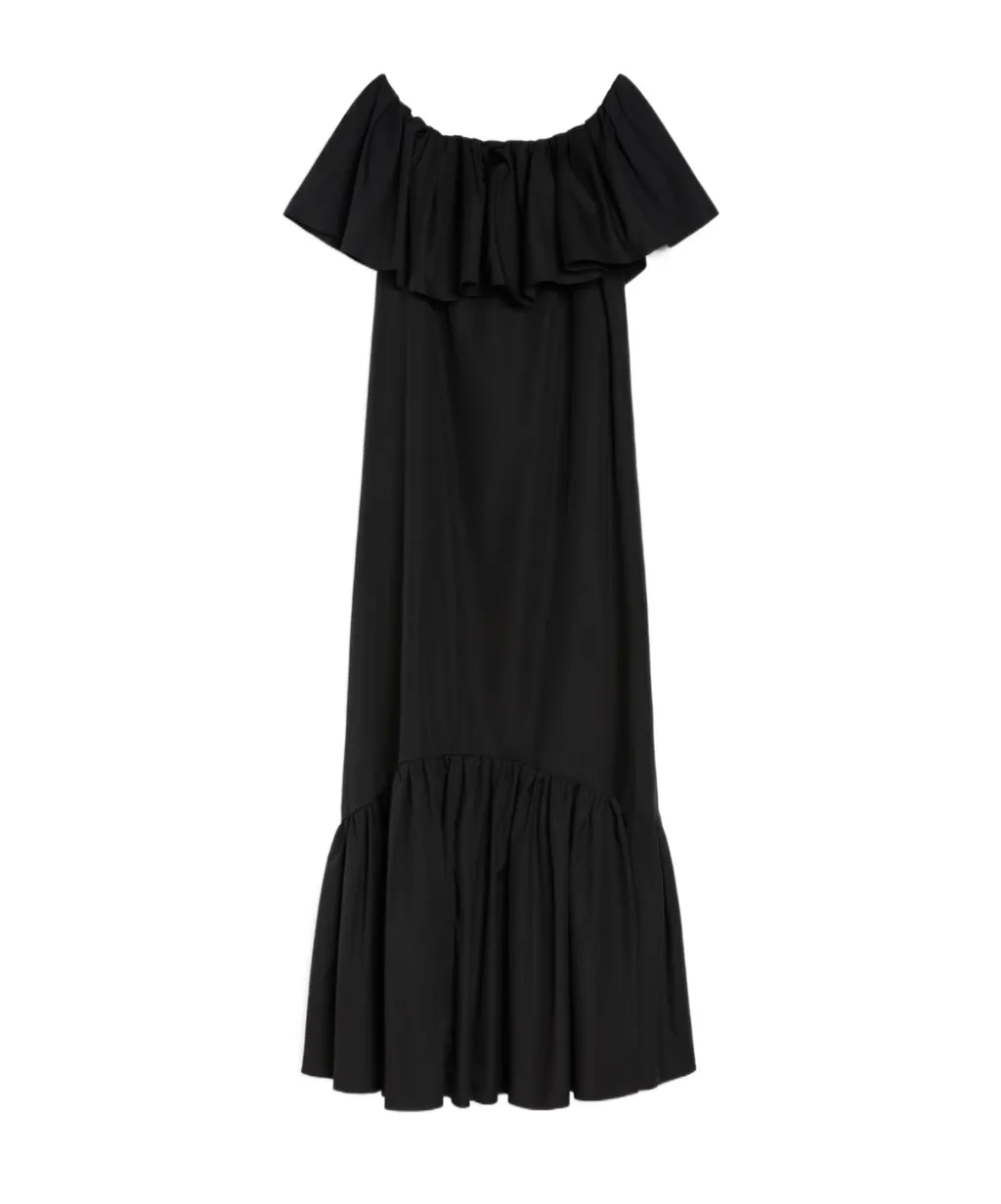 Studio Ruffled Detail Petali Maxi Dress