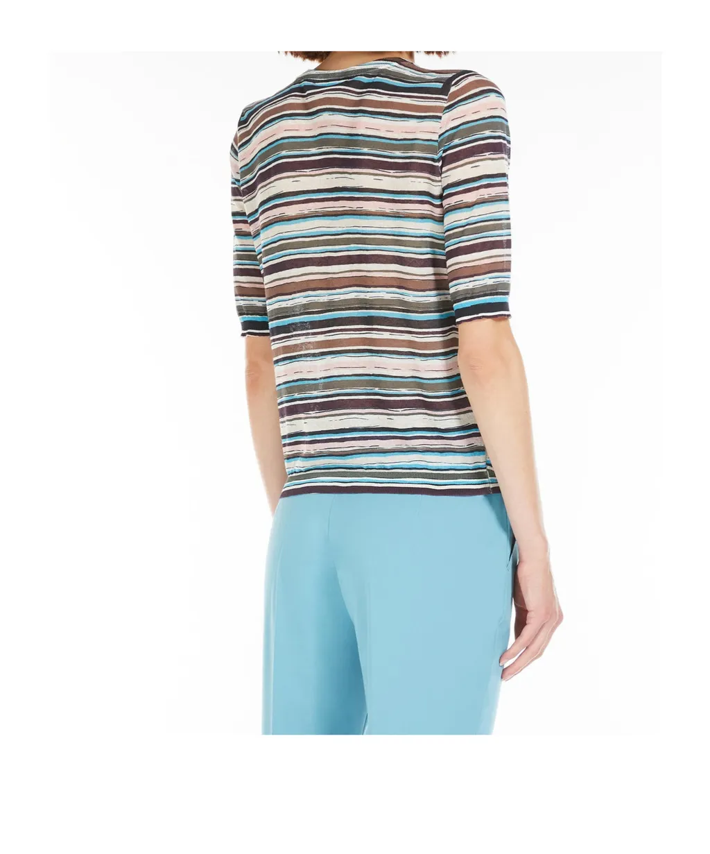 Comodo Striped Crewneck Top