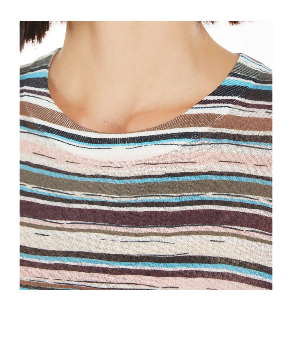 Comodo Striped Crewneck Top