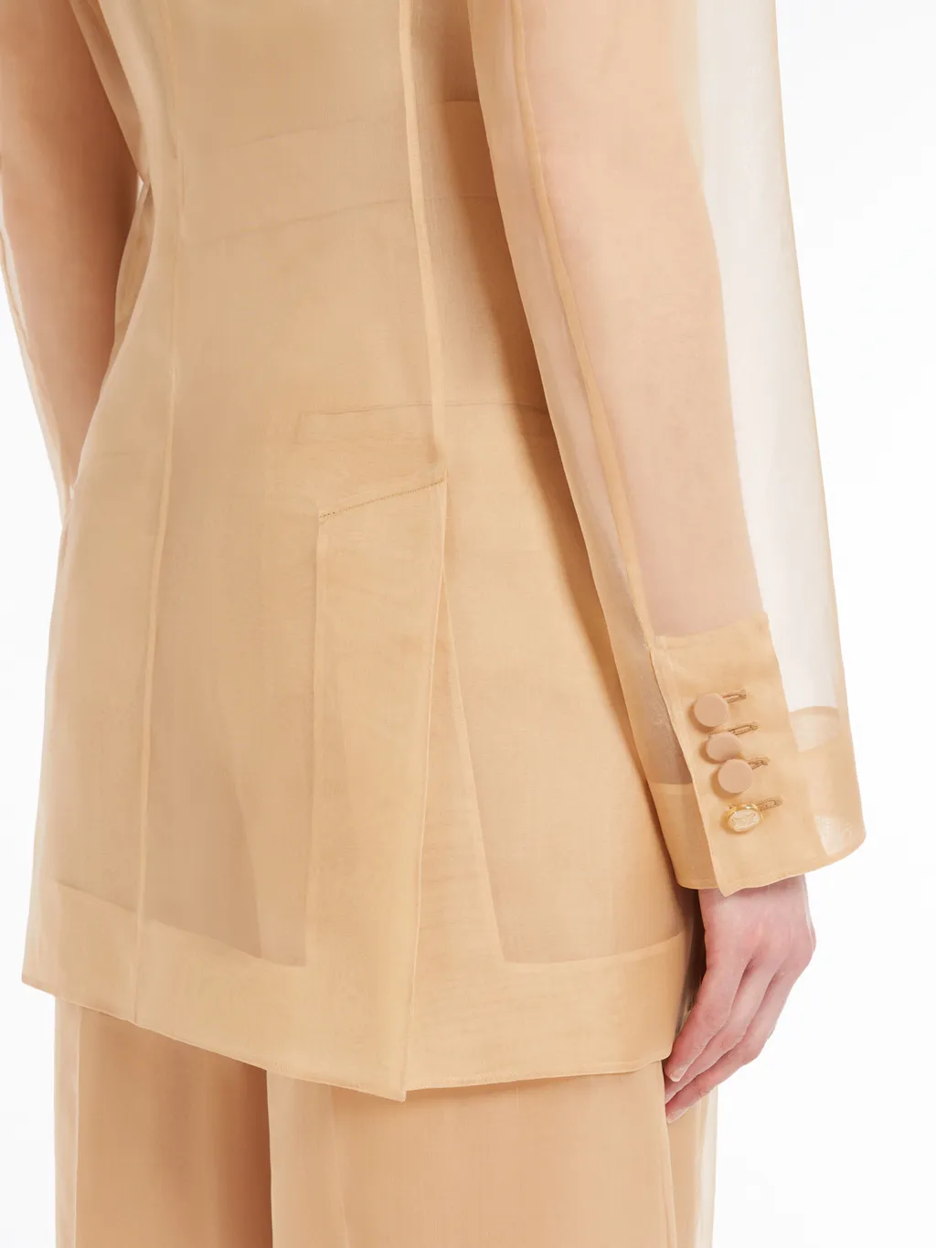Pianoforte Double-Breasted Long-Sleeved Jacket