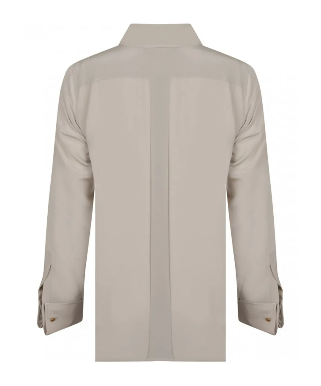 Apollo Ribbon Detailed Long-Sleeved Shirt