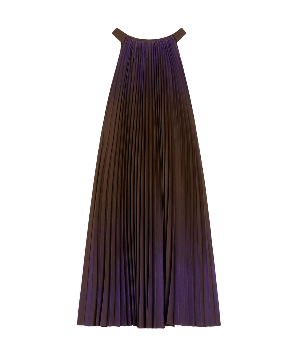 Short Dress In Cotton Blend Canvas