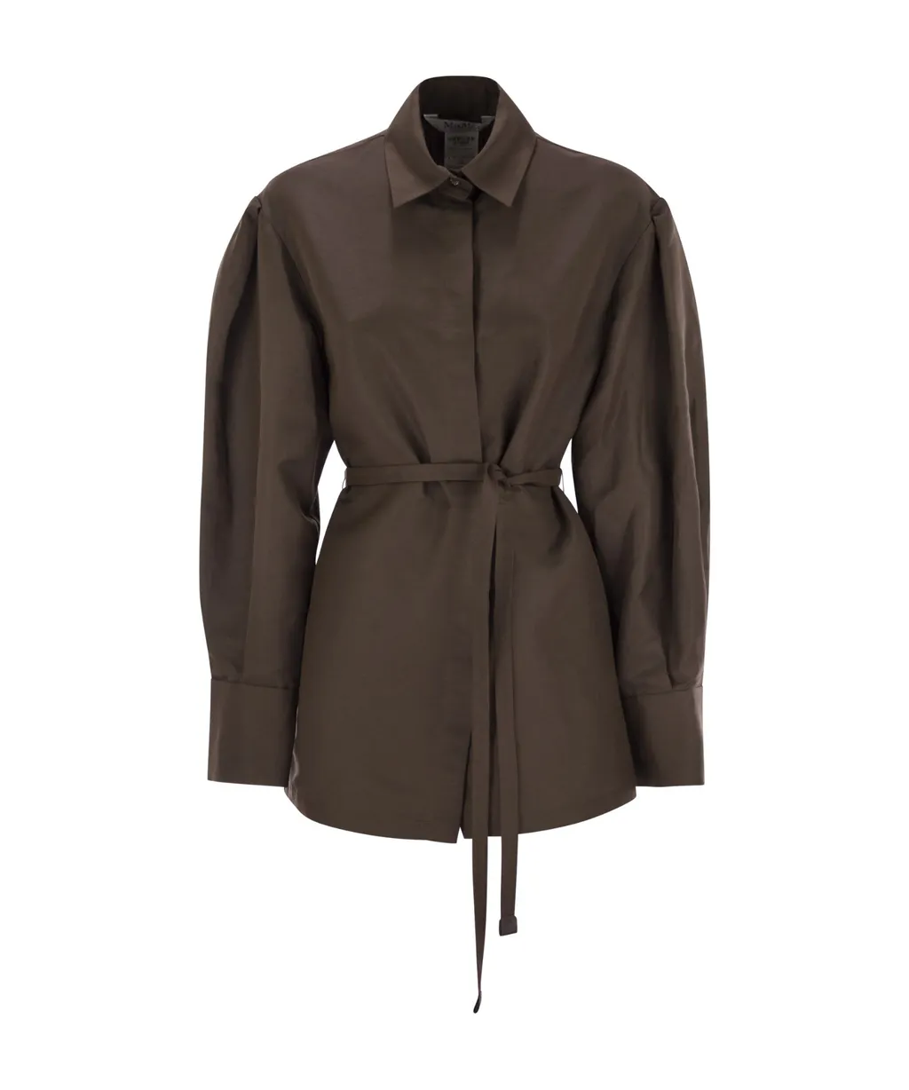 Affari Oversized Belted Shirt