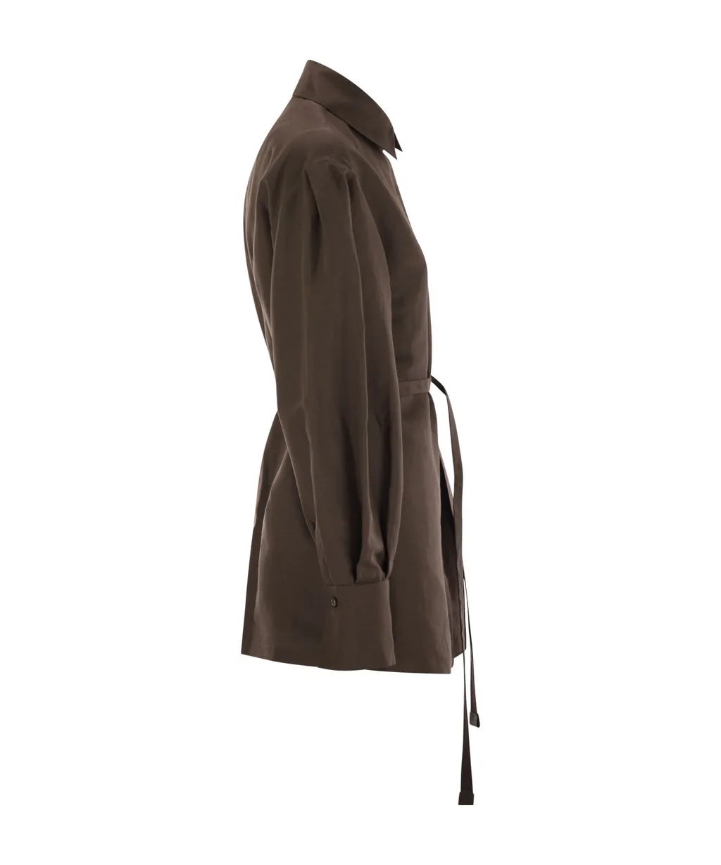 Affari Oversized Belted Shirt