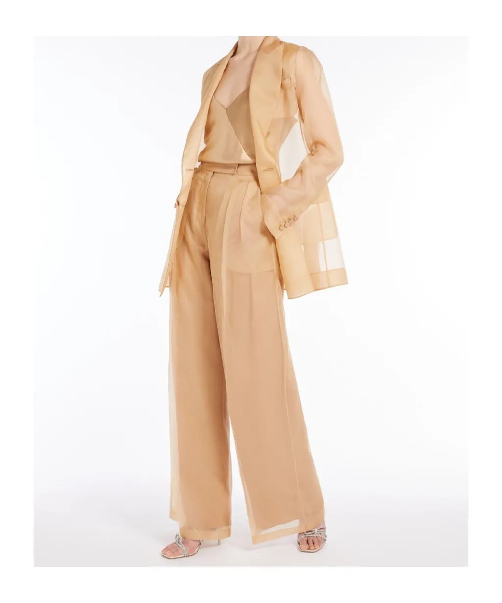Pianoforte Pleat Detailed Wide Leg Pants