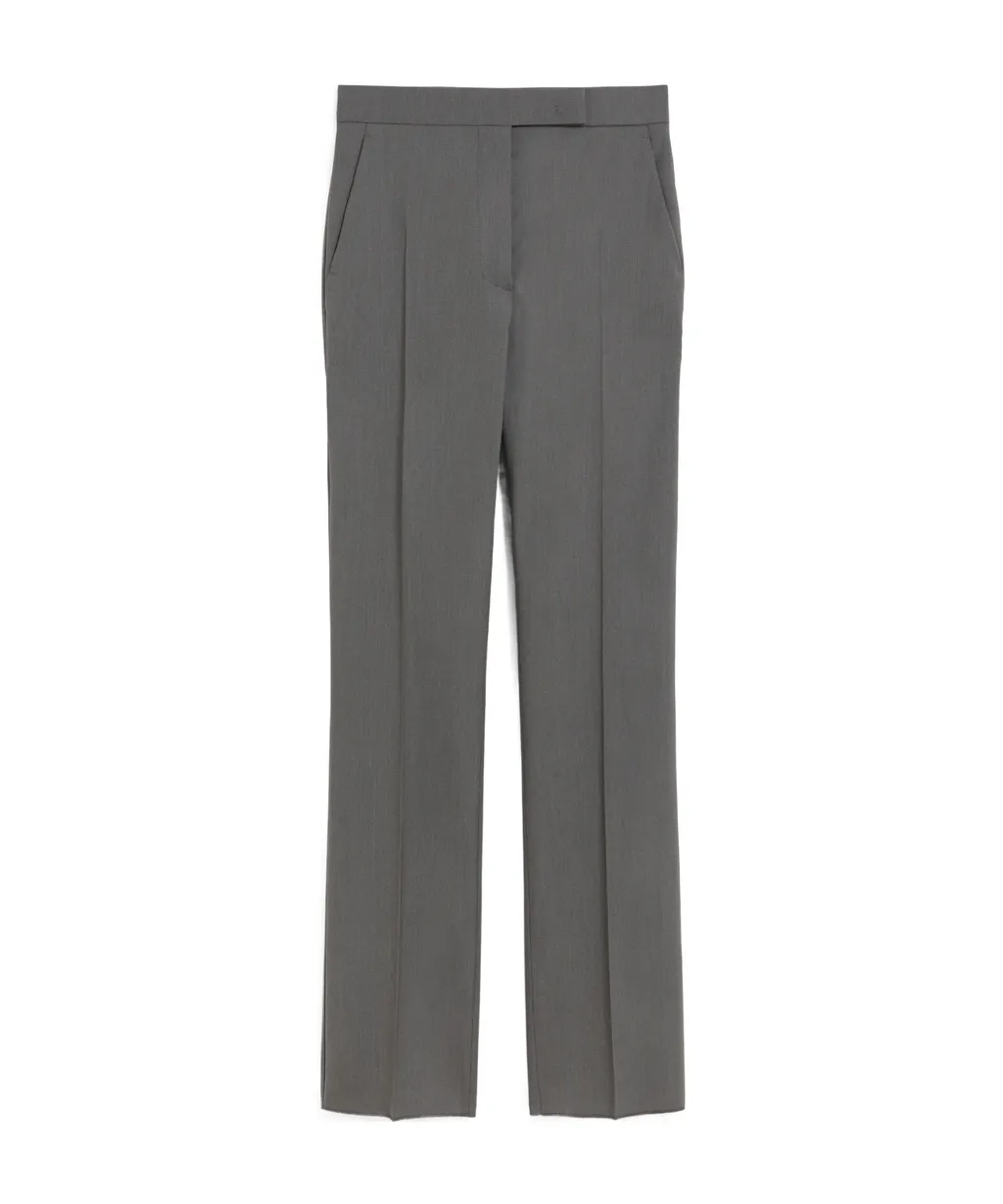 Straight-Cut Wool, Mohair And Silk Trousers