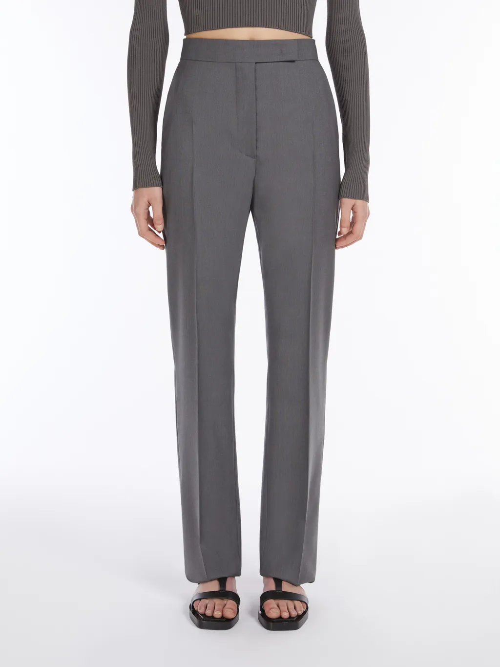 Straight-Cut Wool, Mohair And Silk Trousers