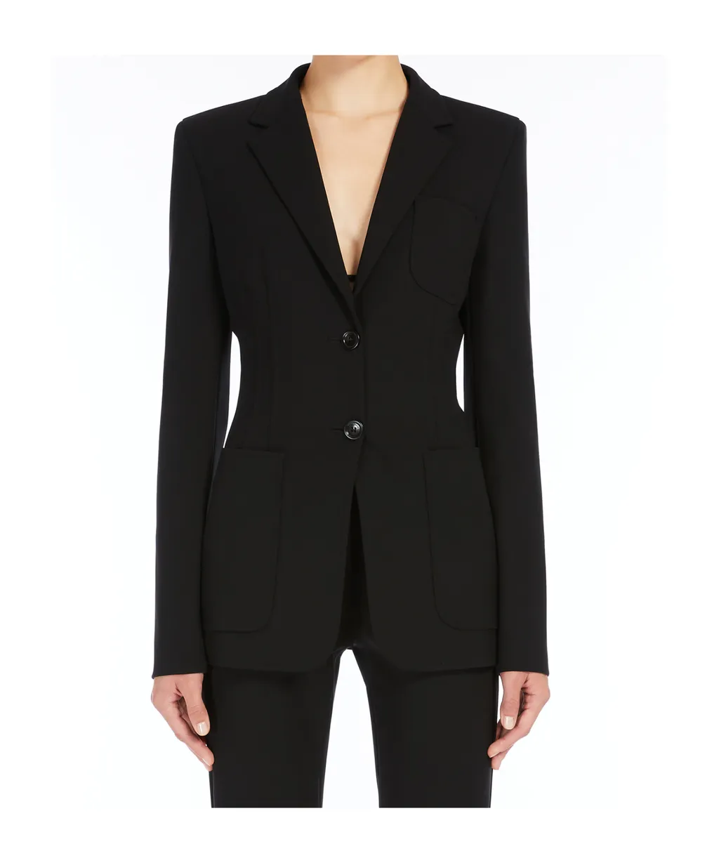Single-Breasted Open Back Jacket