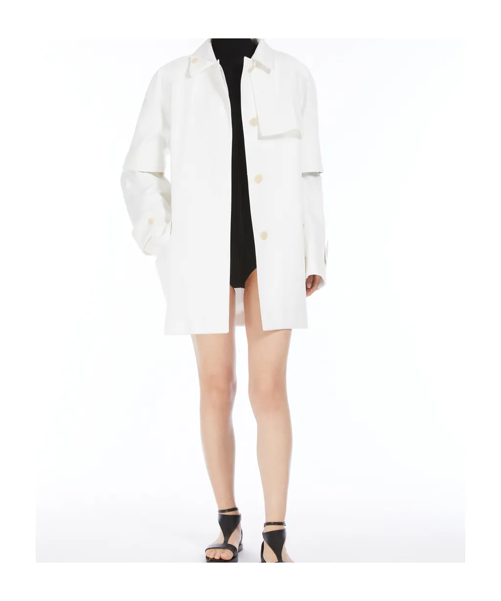 Button Detailed Long-Sleeved Coat