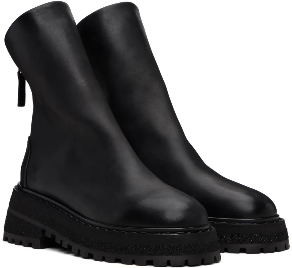 Wedge Zipped Ankle Boots
