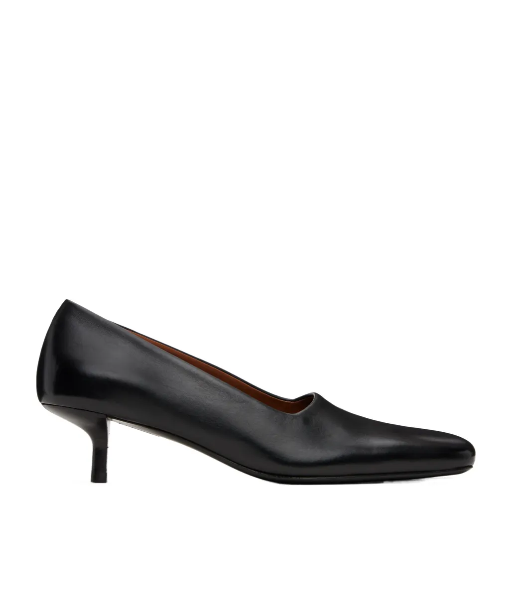 Kitten-Heel Square-Toe Pumps