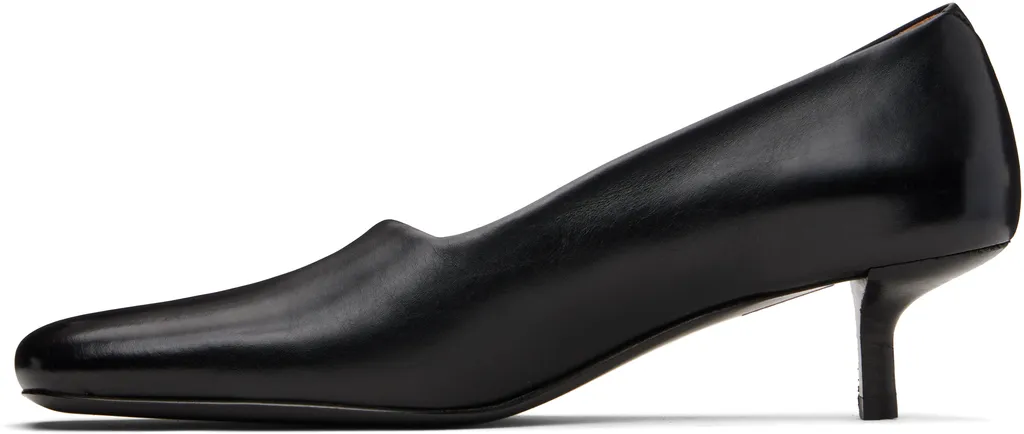 Kitten-Heel Square-Toe Pumps