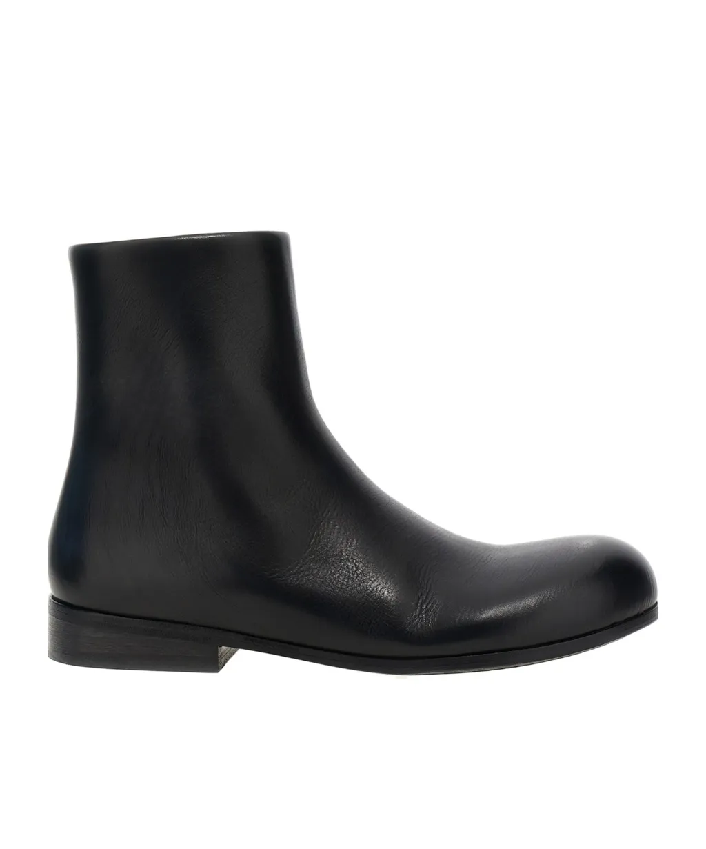 Calf Leather Ankle Boots