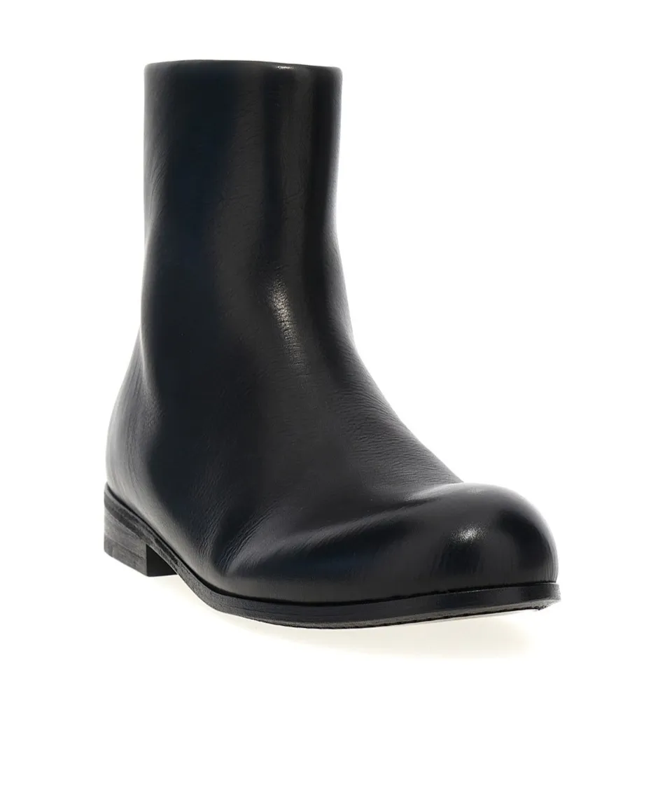 Calf Leather Ankle Boots