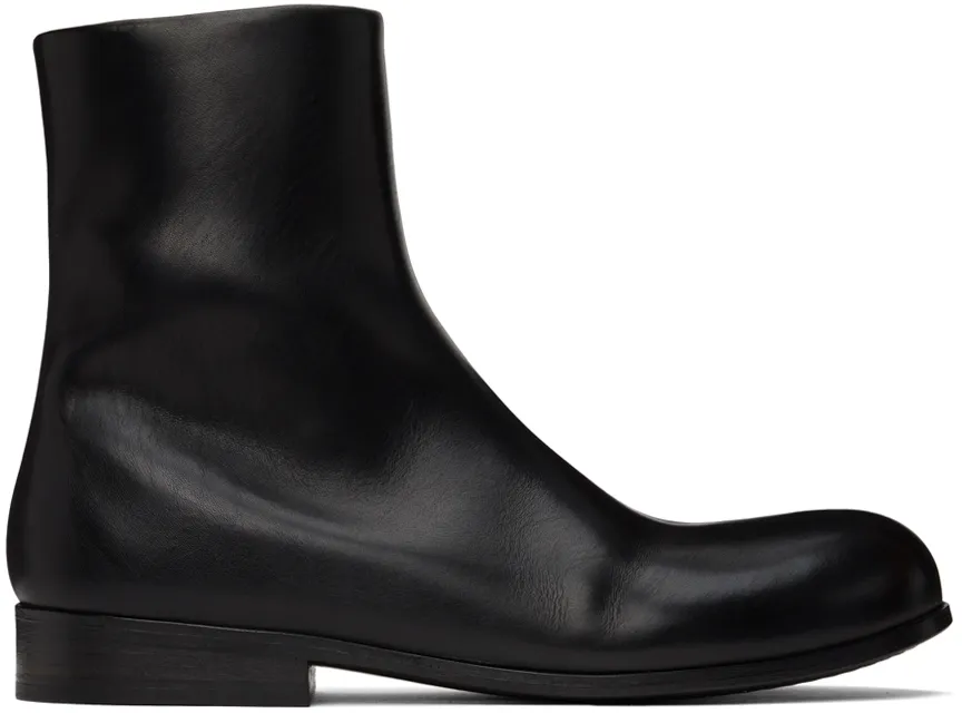 Calf Leather Ankle Boots