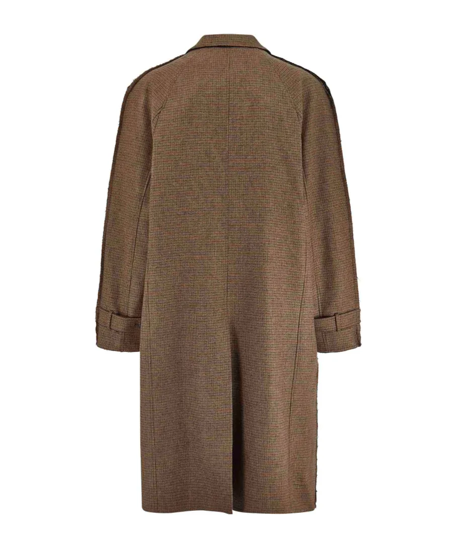 Two-Toned Single-Breasted Coat