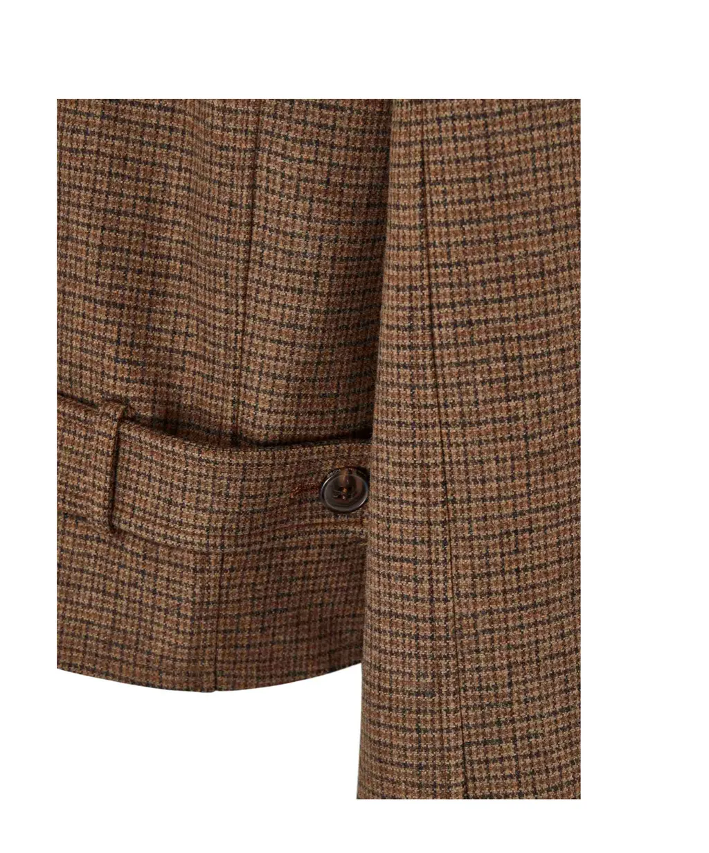 Two-Toned Single-Breasted Coat